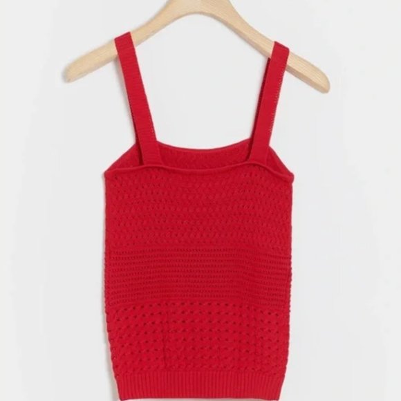 TEXTURED KNIT TANK Line and Dot Medium - Picture 2 of 9